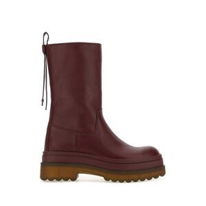 Red V Women Grape Leather Boots